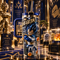 Prince Of All Saiyans - Vegeta In Cobalt And Gold