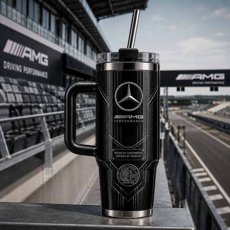 Black Panel Precision - MB AMG Tumbler With Quiet Confidence