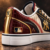NYY Pinstripe Heritage - Cream, Navy and Gold Craft Study