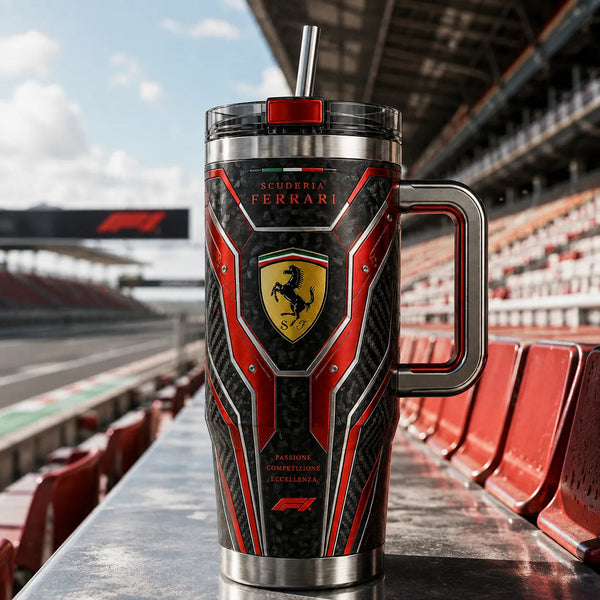 FR Shield and Carbon Weave - Grid-Day Tumbler Graphic - main