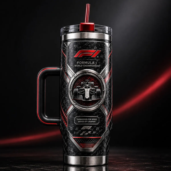 Engineered For Speed - F1 Emblem Tumbler Graphic - main