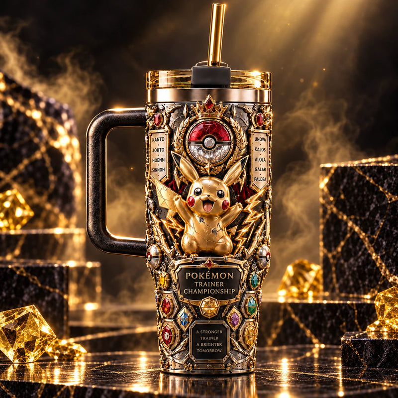 PK Trophy Gold - A Championship Crest in Relief and Gemstone