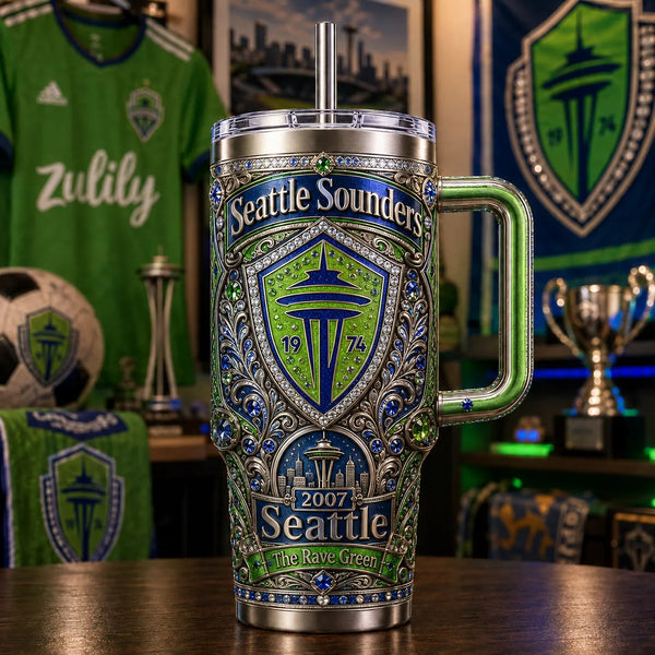 SEA Ornament - The Rave Green Crest in Jeweled Relief - main