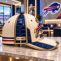 Ivory and Cobalt - BUF Emblem Vintage Cap