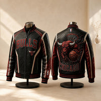 CHI Nightcourt - Red, Black and Bone Panel Jacket