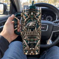 PHI Ornate Emerald Crest - Baroque Tumbler Statement