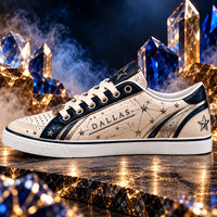 DAL Star Lines - Navy and Cream Editorial Sneakers