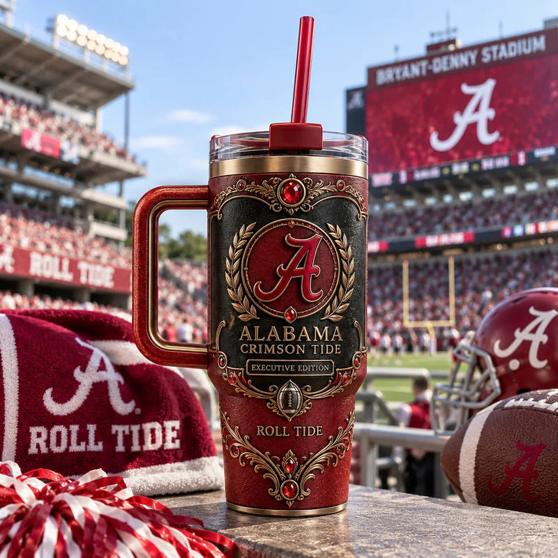 ALA Heritage Crest - Crimson and Gilded Wraparound Tumbler