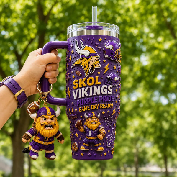 MIN Skol Purple Pride - Wraparound Game Day Tumbler Graphic - main