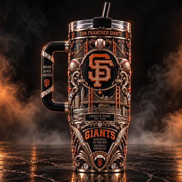 SF - Orange, Black and the Bay in Ornate Relief - main
