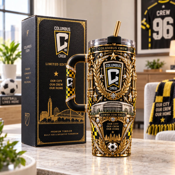 CLB Gold Standard - Heraldic Black and Yellow Tumbler - main