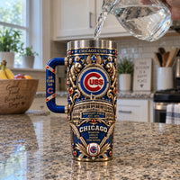 CHC Heritage Crest - Ornate Gold and Royal Blue Tumbler