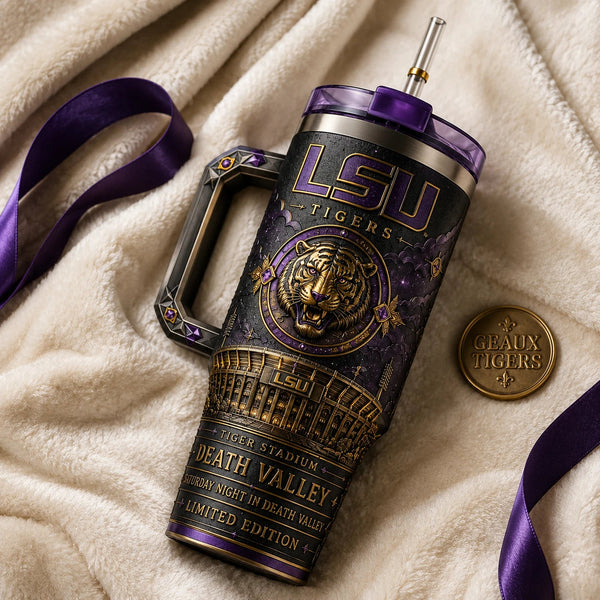 LSU - Death Valley Relief in Purple and Gold - main