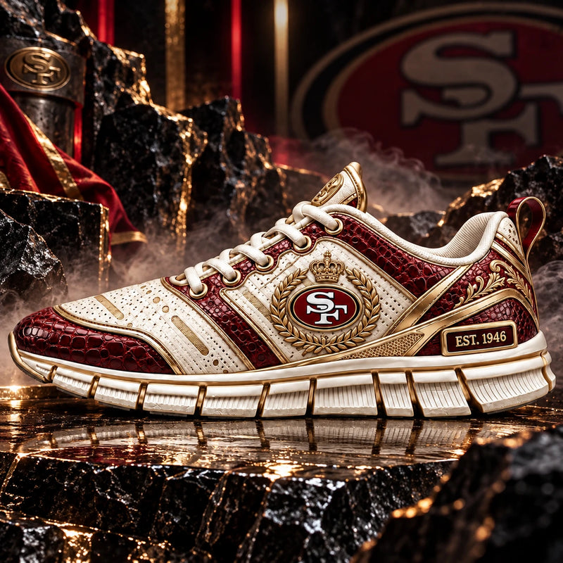 SF Heritage - Crimson, Cream and Gold Laurel Running Shoes