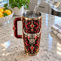 CHI Dark Elegance - Jeweled Bull Crest Tumbler