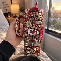 KC Kingdom - Gold-Stacked Fan Pride Tumbler