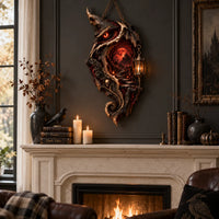 Through the Dragon's Eye - Blood Moon Heteromorphic Wood Sign