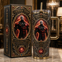 Crimson Titan - An Ornamental Study in Red, Gold and Stillness