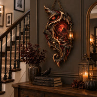Through the Dragon's Eye - Blood Moon Heteromorphic Wood Sign