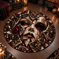 Fractured Porcelain - A Circular Study in Shadow and Crimson