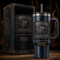 Rodeo Champion - Eight Seconds Frozen in Buckle Relief