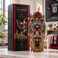 DC Heraldry - Black, Red and Gilded Crest Tumbler