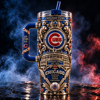 CHC Heritage Crest - Ornate Gold and Royal Blue Tumbler